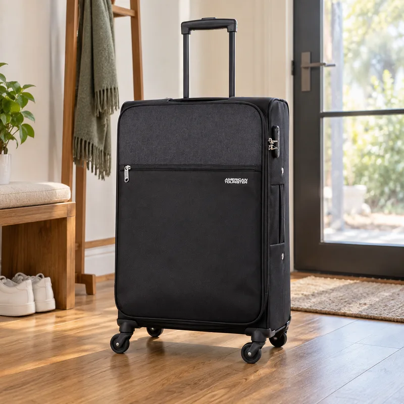 Mala de viagem Frankfurt preta média